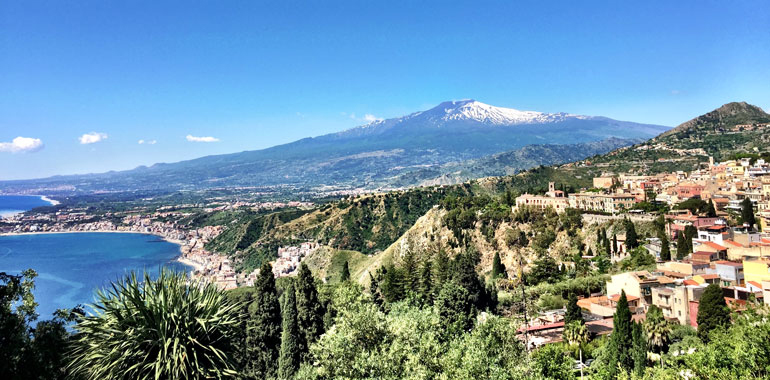 Mt. Etna and Taormina