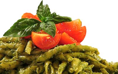 Pasta col Pesto Trapanese (Pasta with Tomato and Almond Sauce)